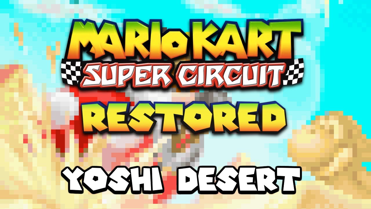 Yoshi Desert - Mario Kart: Super Circuit (Restored)