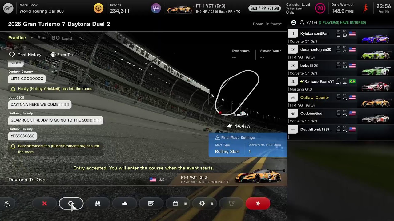 2026 Gran Turismo 7 Daytona 500 Duels | Duel #2