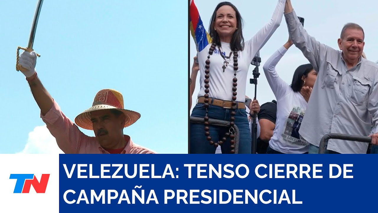 VENEZUELA I Cerró la campaña presidencial con un Maduro combativo y una oposición optimista