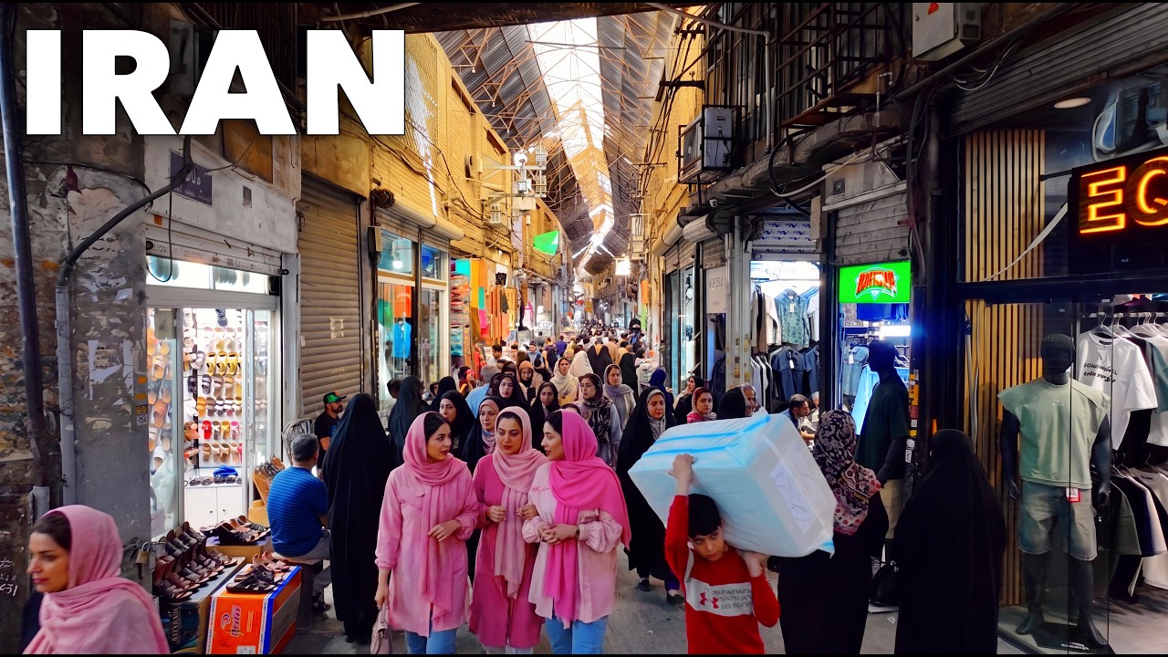 🇮🇷 Тегеран, Иран 2026 &mdash; Пешая прогулка в 4K (Базар Молави)