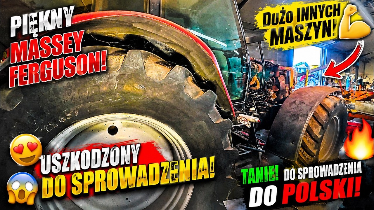 USZKODZONE MASZYNY ROLNICZE Z BELGII