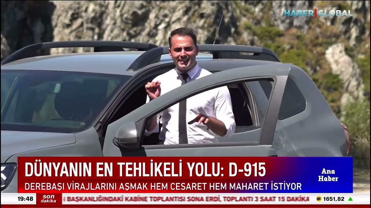 D&uuml;nyanın en tehlikeli yolu. D-915 &lsquo;Derebaşı Virajları&rsquo;  Bayburt