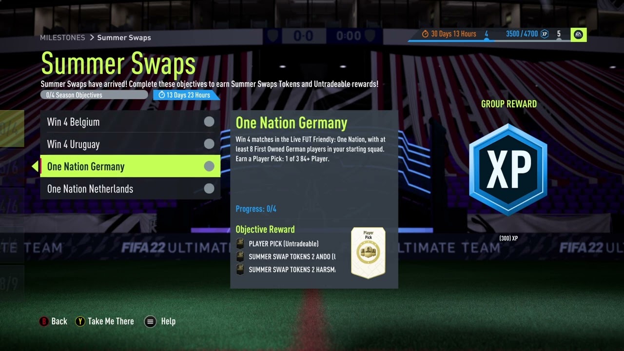 Summer Swaps Objectives FIFA 22