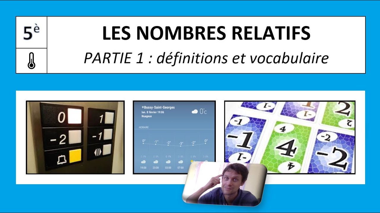5è / N5-1 / NOMBRES RELATIFS / Définitions et vocabulaire