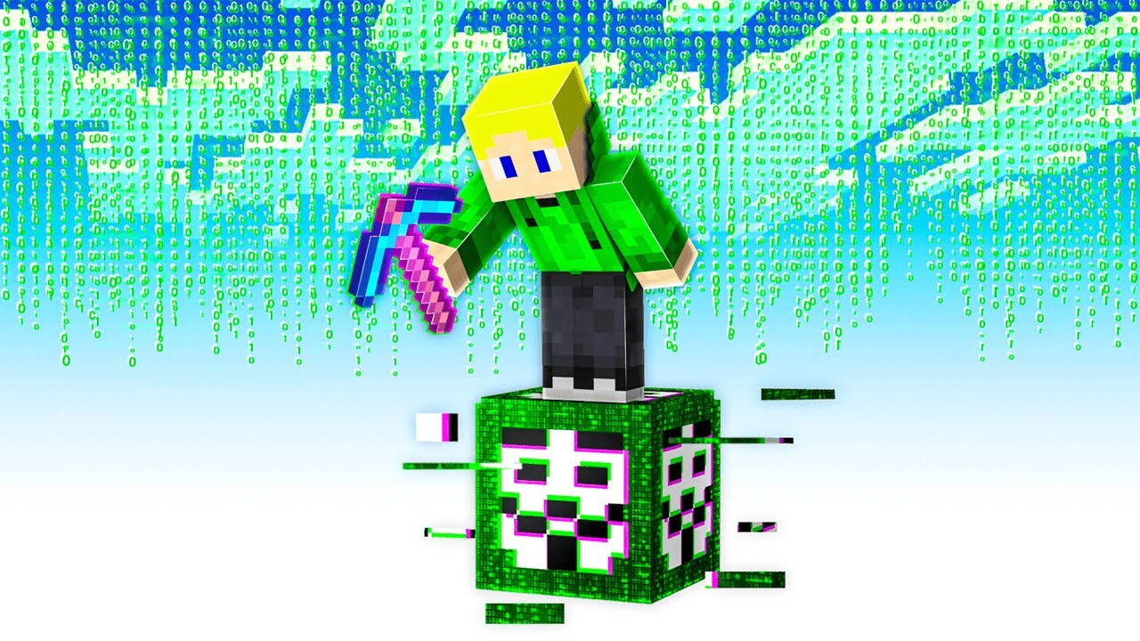 Minecraft, de AZ EGÉSZ VILÁG egyetlen HACKER BLOCKBÓL ÁLL!!