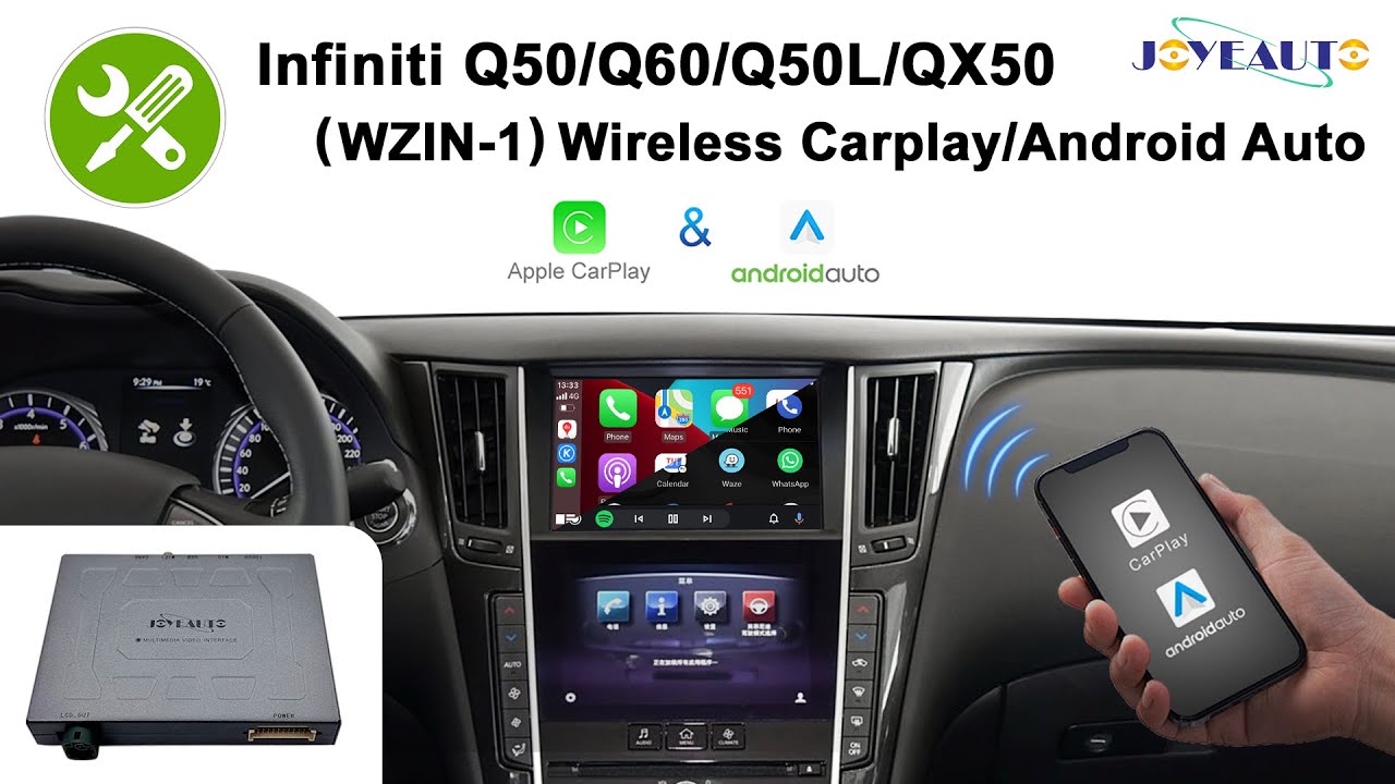Infiniti Q50 L Q60 QX50 Joyeauto Wireless CarPlay/Android Auto full Installation Guide DIY Tutorial