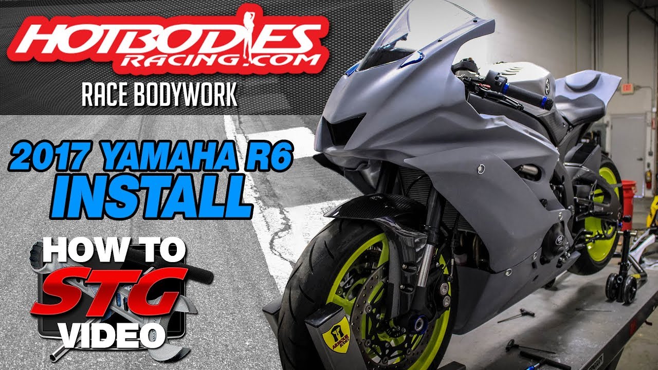 2017 Yamaha YZF-R6 Hotbodies Race Bodywork Install | Sportbiketrackgear.com