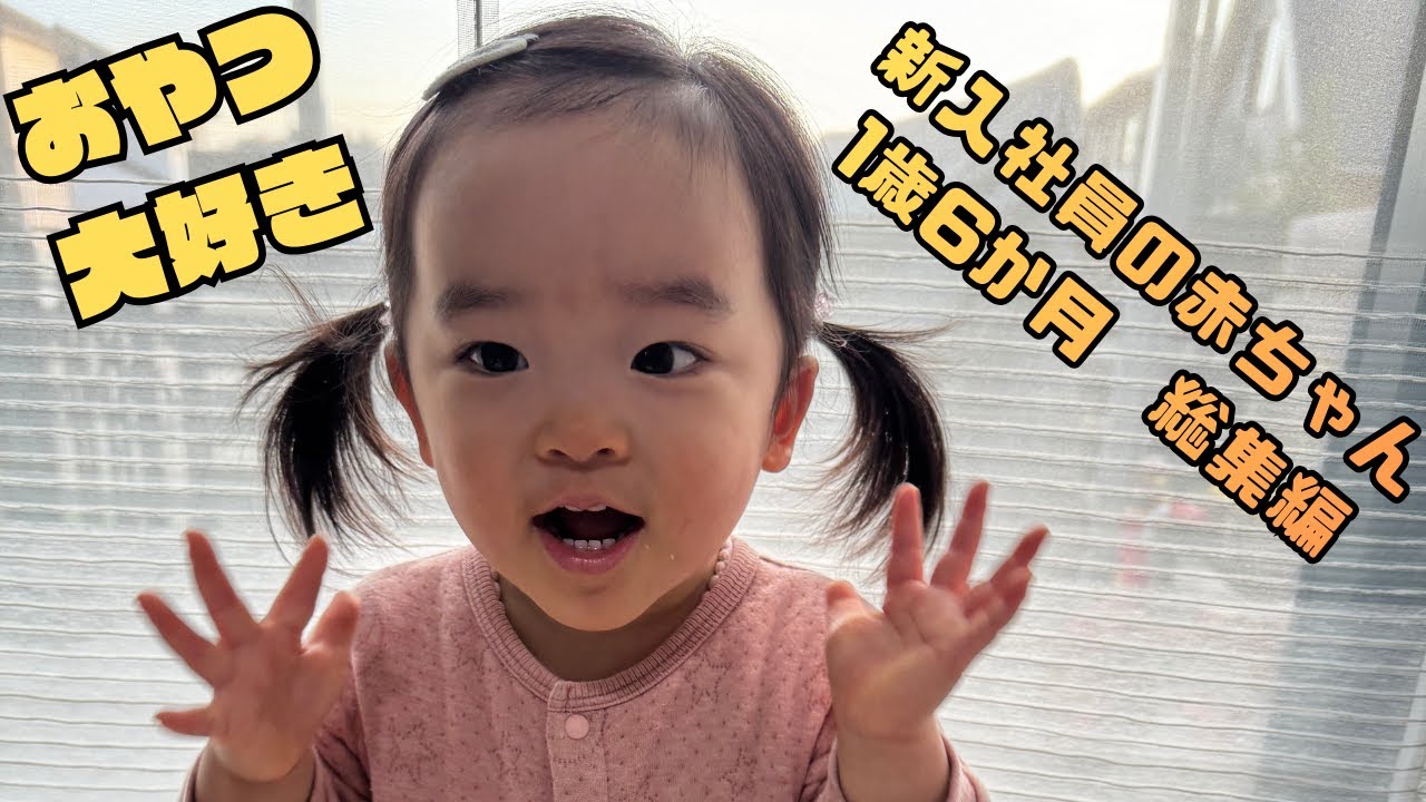 新入社員の赤ちゃん　生後1歳6か月　総集編#kids  #daughter #子供#成長#育児#可愛い #子育て #子持ち
