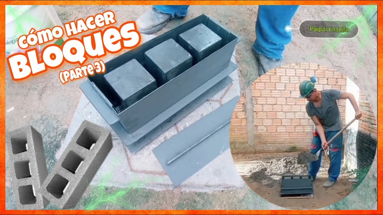 Como Hacer Bloques de Construcción de Concreto con Molde