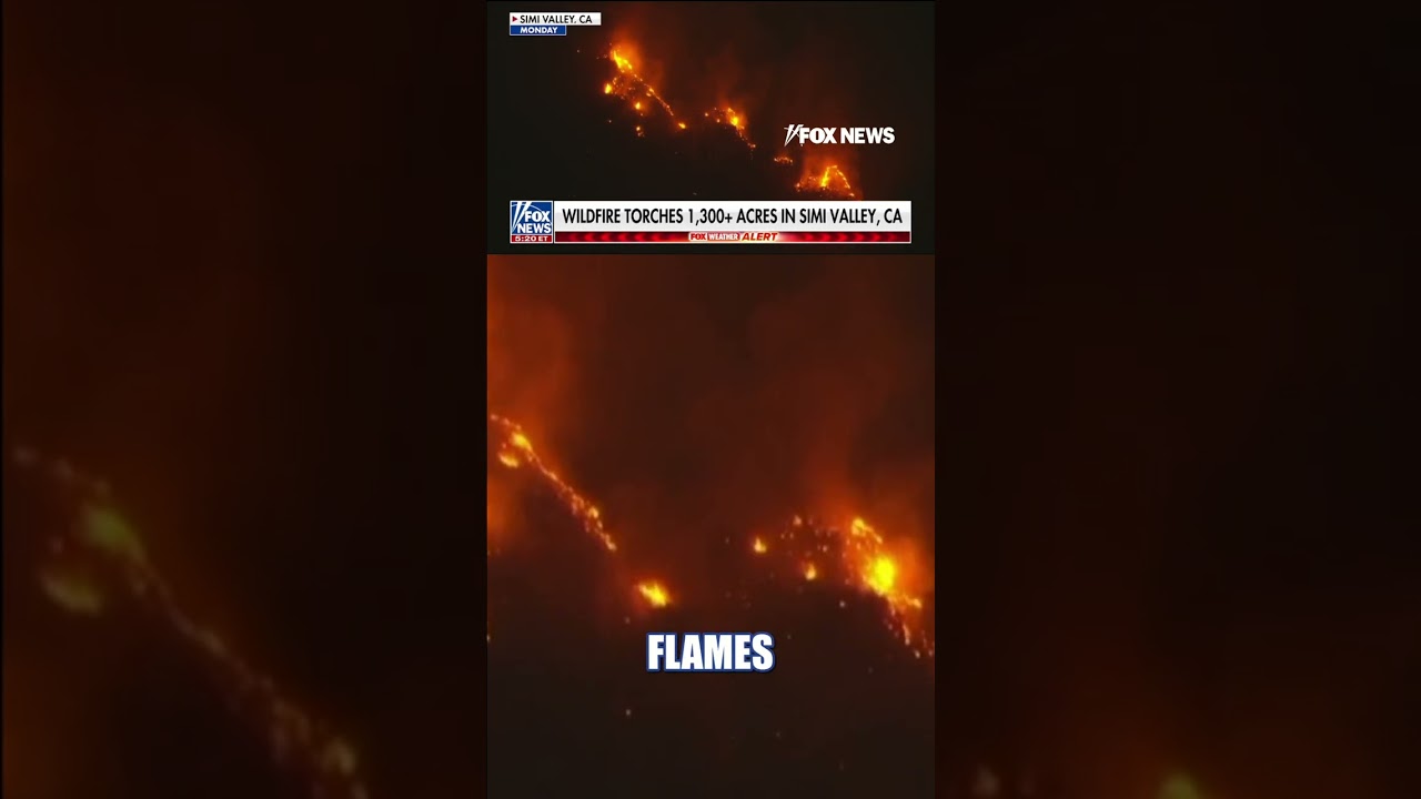Wildfire TORCHES 1,300+ acres in Simi Valley #foxnews #news #shorts #fire #california