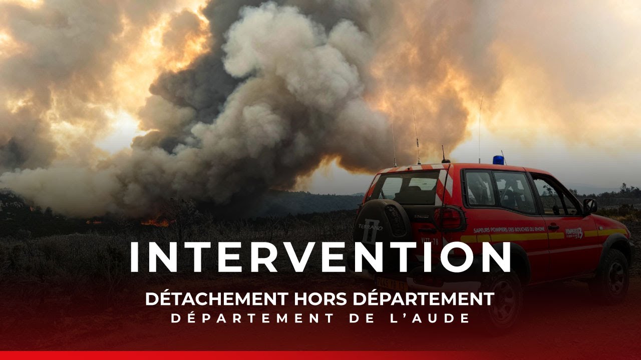 Intervention : détachement en renfort dans l'Aude