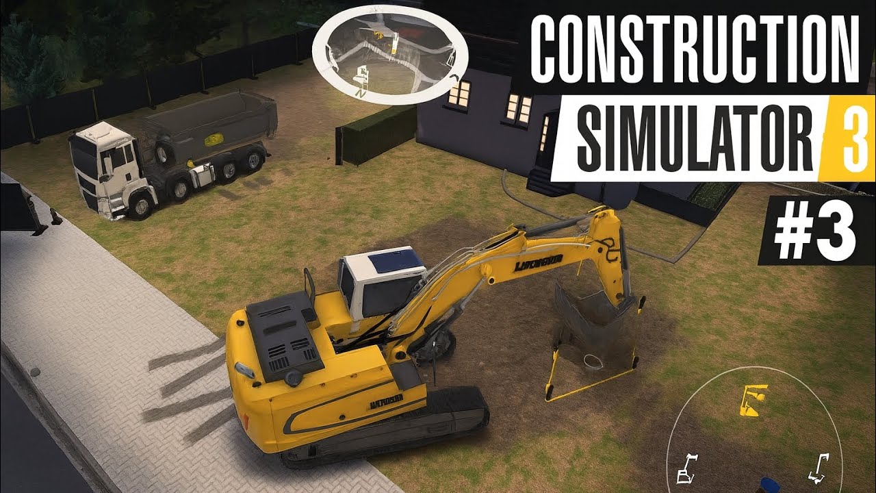 الحلقه الثالثه | بناء حديقه ومسبح | Construction Simulator 3 