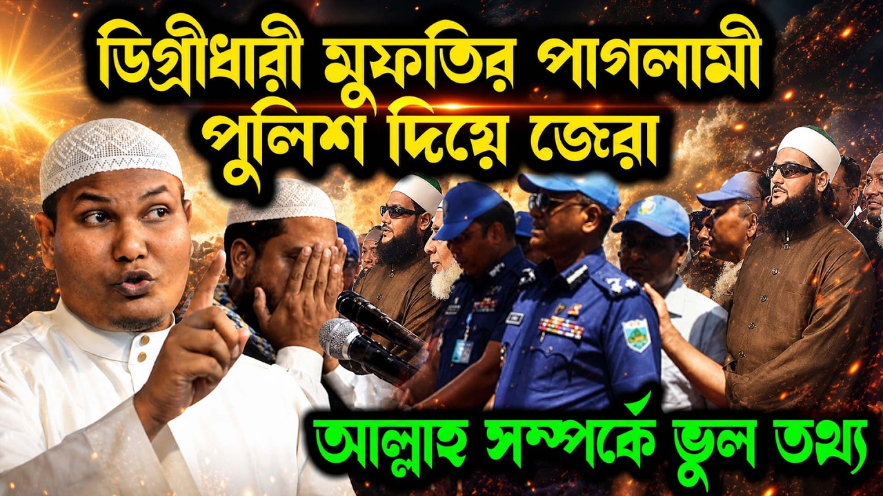 ডিগ্রি ধারী মুফতির পাগলামী ! পুলিশ দিয়ে আহলে হাদিস আলেমকে জেরা। জবাব দিলেন আকবর বিন আবেদ ওয়াজ