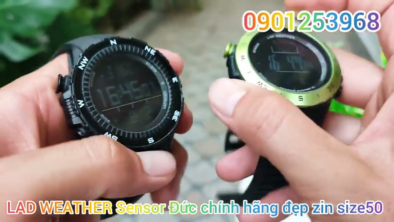 Đồng hồ Đức LAD WEATHER Sensor Master size50 Cảm biến thời tiết đẹp zin full chức năng 730-780k