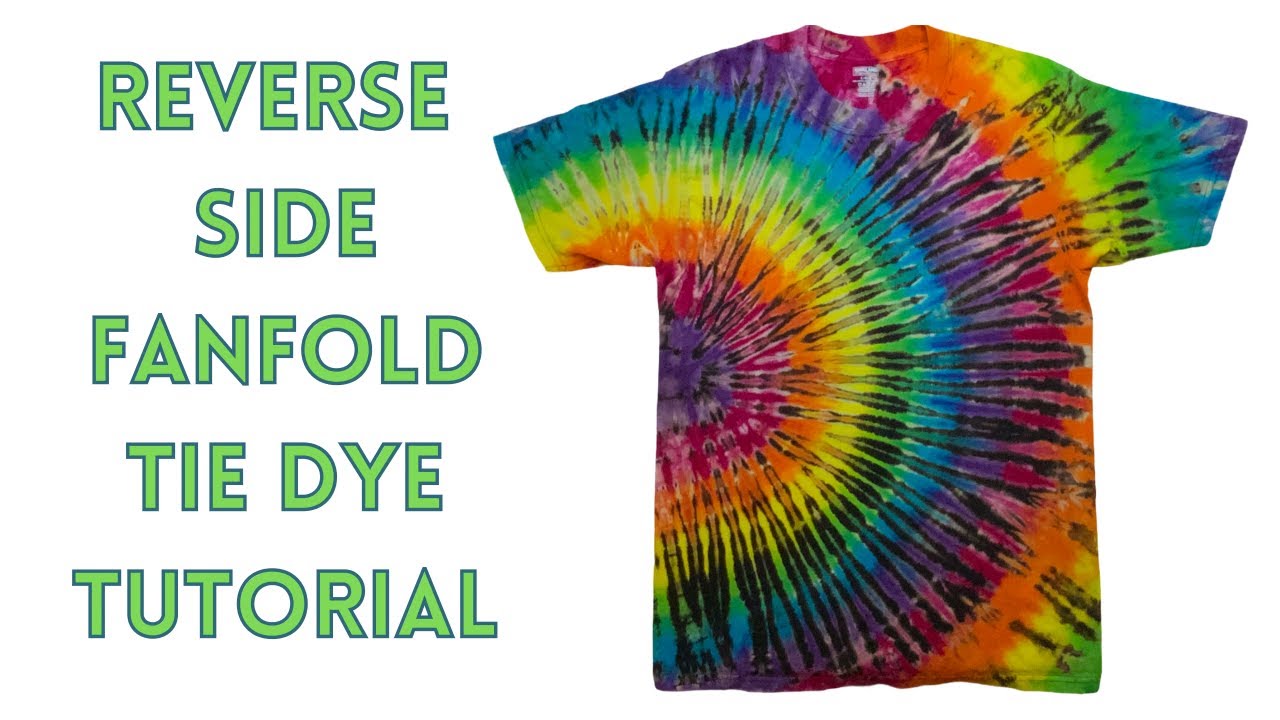 Tie-Dye Pattern: Reverse Dye Side Fanfold Out White Bright