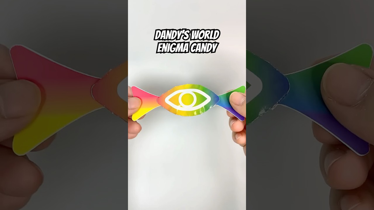 Dandy&rsquo;s World Enigma Candy DIY 🍬 Who knows this?! #dandysworld #diy #papercraft
