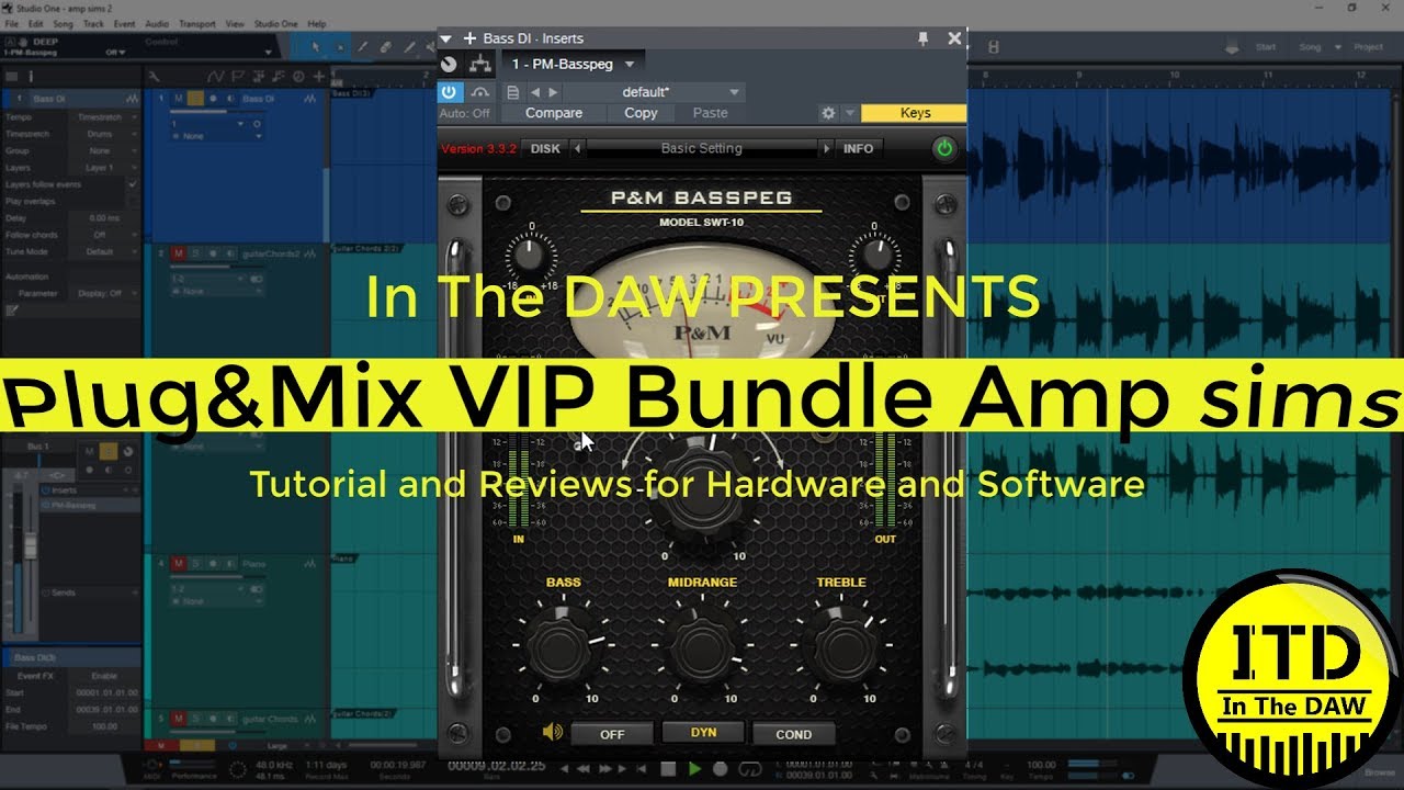 Plug and Mix Vip Bundle Amp sims In The DAW