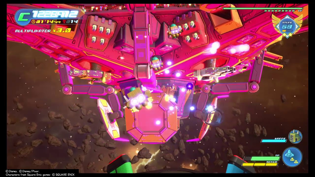 Golden Highwind VS Omega Machina  (Kingdom Hearts 3)