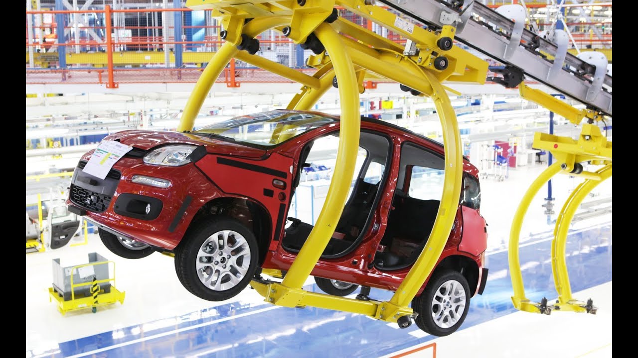 Fiat New Panda 2011 Assembly Pomigliano Fiat Factory Italy HD