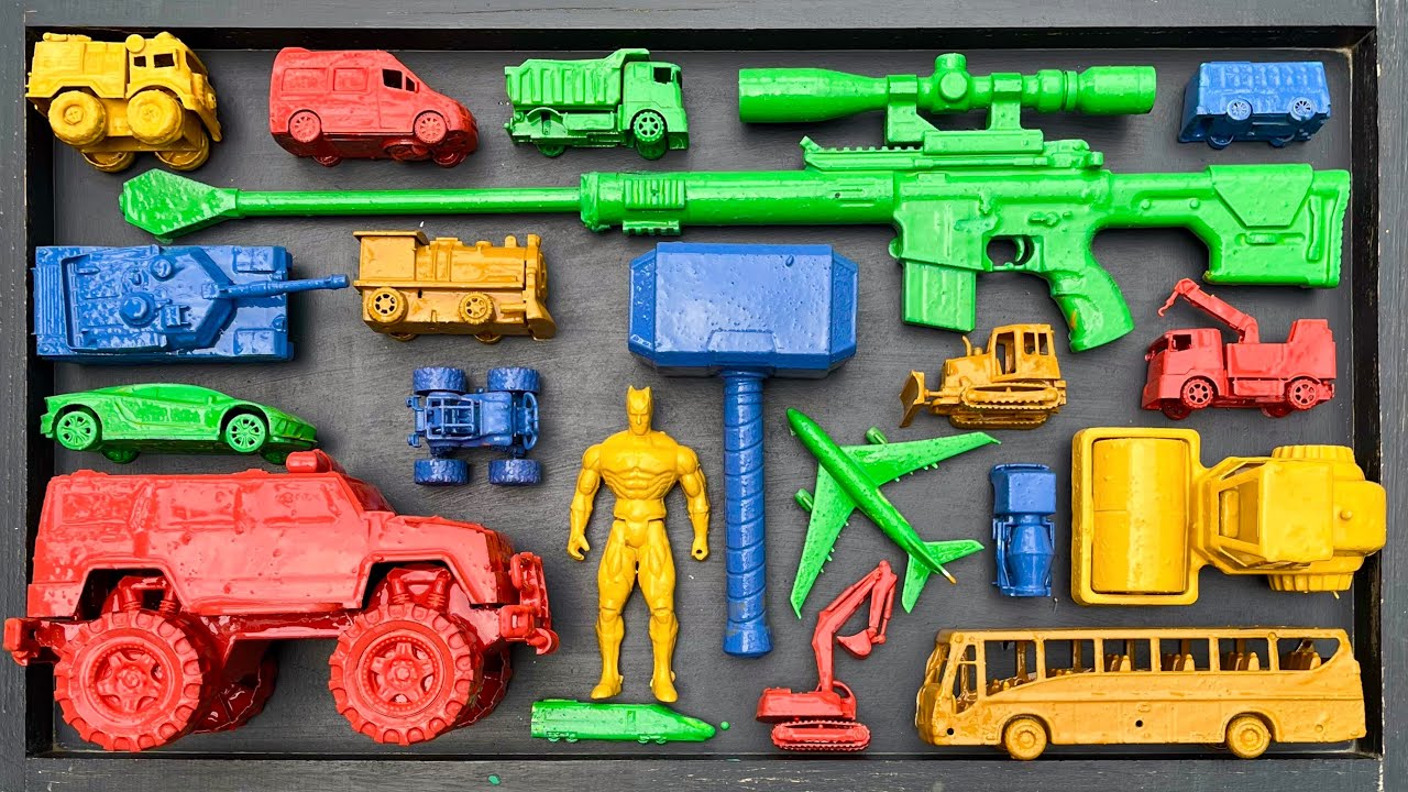 Membersihkan Mainan Mobil Balap,Kereta Api, Bus Telolet, Truk Molen, Tank Baja, Beko Excavator.