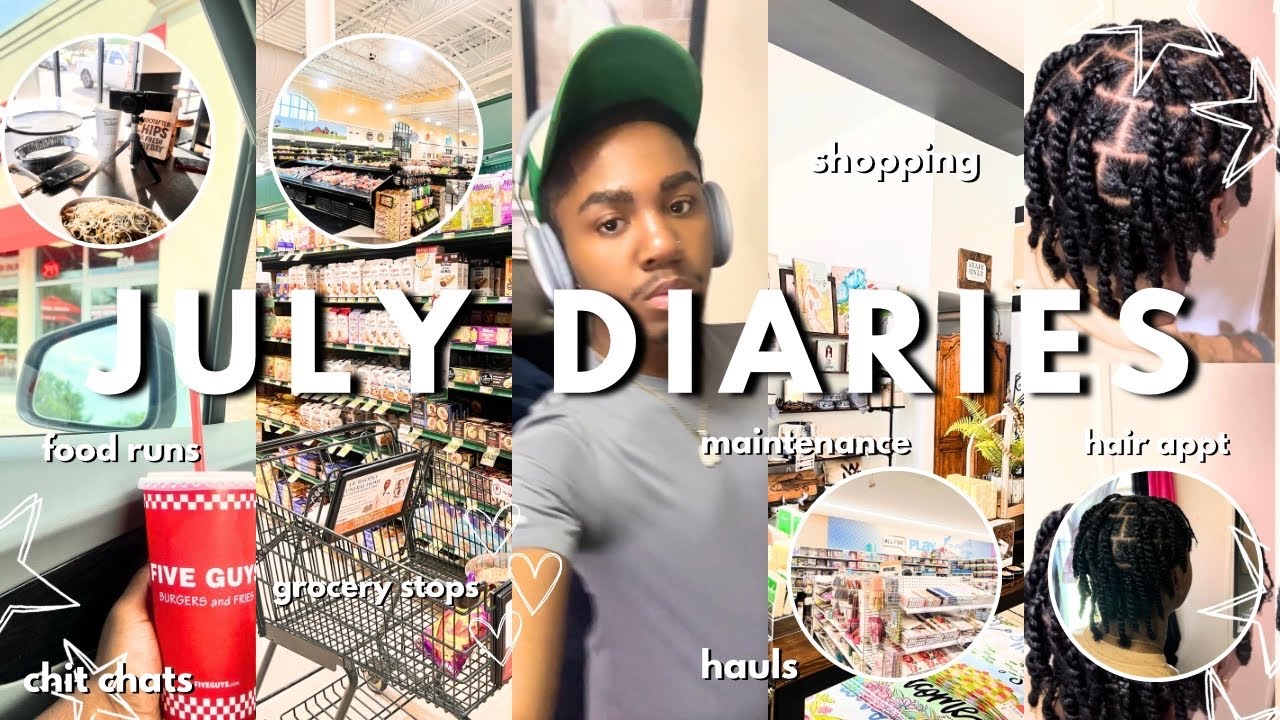 A SOFT GOODBYE TO JULY : hair appt + maintenance, shopping, hauls, food runs, grocery stops + MORE !