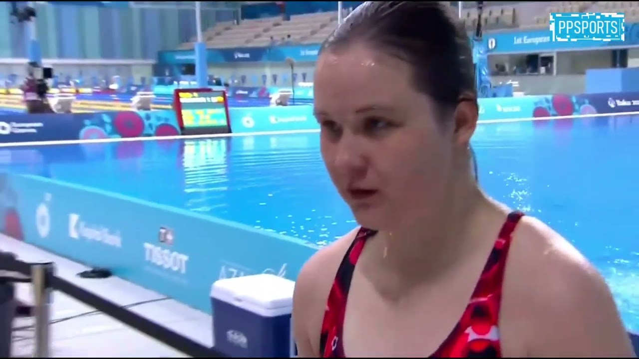 Indre Girdauskaite (Lithuania) l 1m Platform &mdash; European Diving Championships