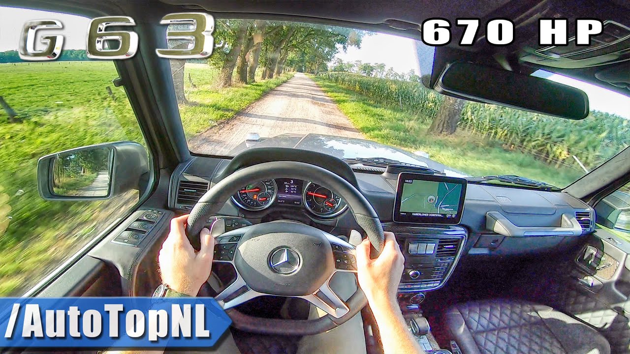 670HP Mercedes G63 AMG Elmerhaus POV Test Drive by AutoTopNL