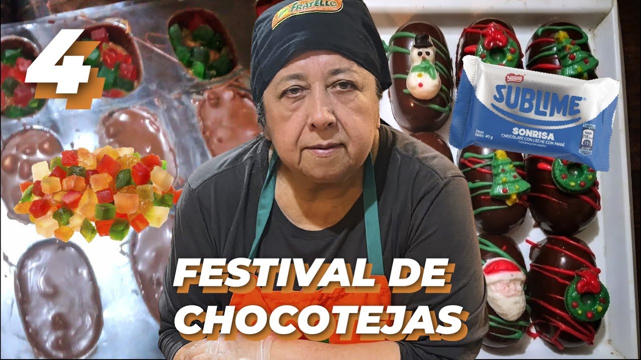 Cómo hacer CHOCOTEJAS napolitana y sublime | Festival chocotejas navideñas (parte 4)