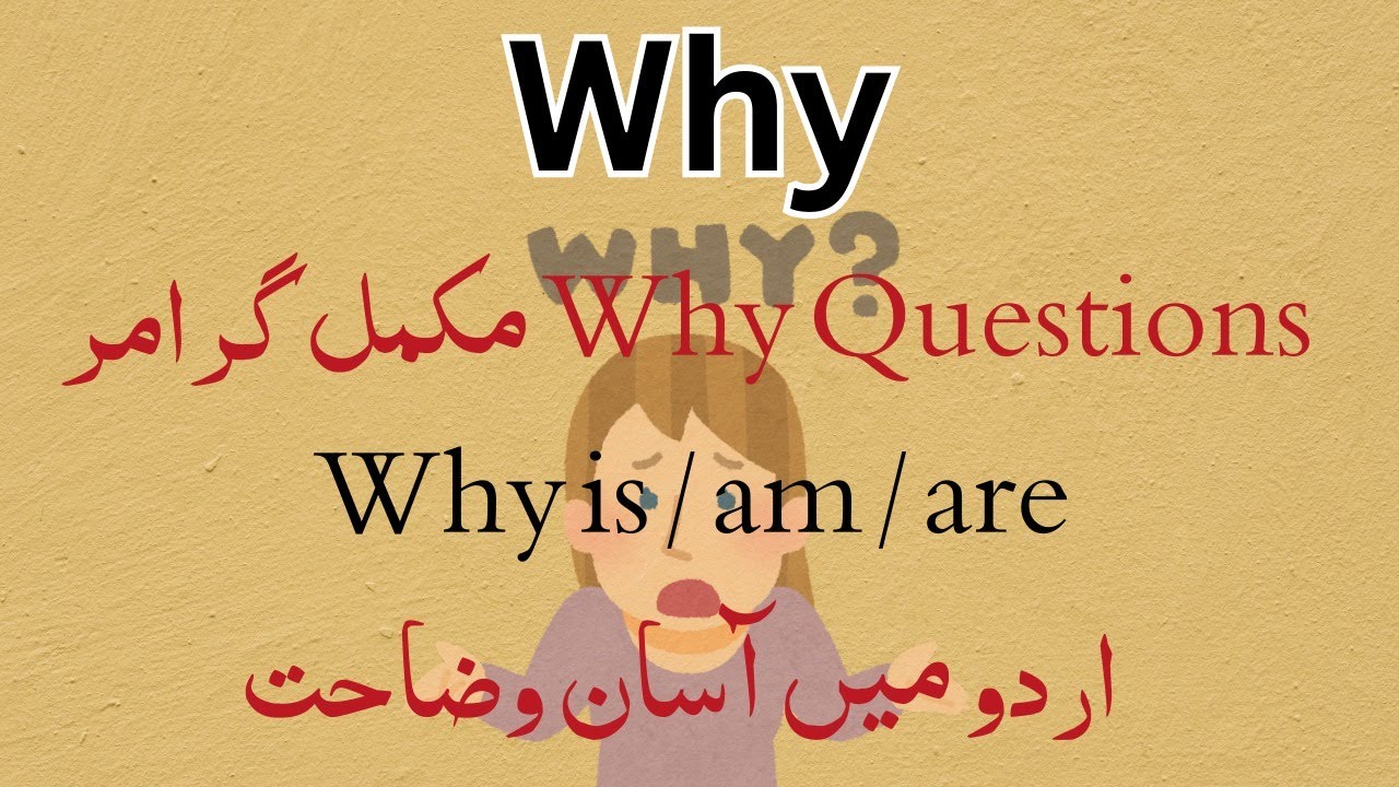Why Questions in English Grammar | To Be Tense | 20 Sentences with Urdu | Why for Speaking English