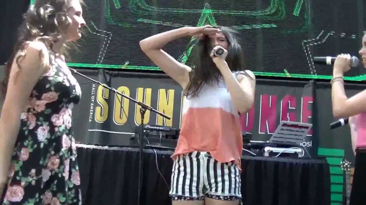 Cimorelli performing "Made In America" at Mall of America