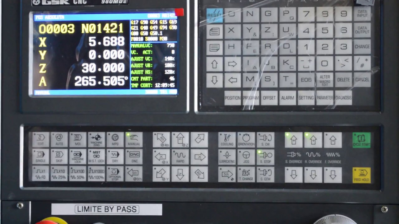 FRESADORA CNC CONTROL  GSK980 ,AYUDAMEMORIA MECATRONIC