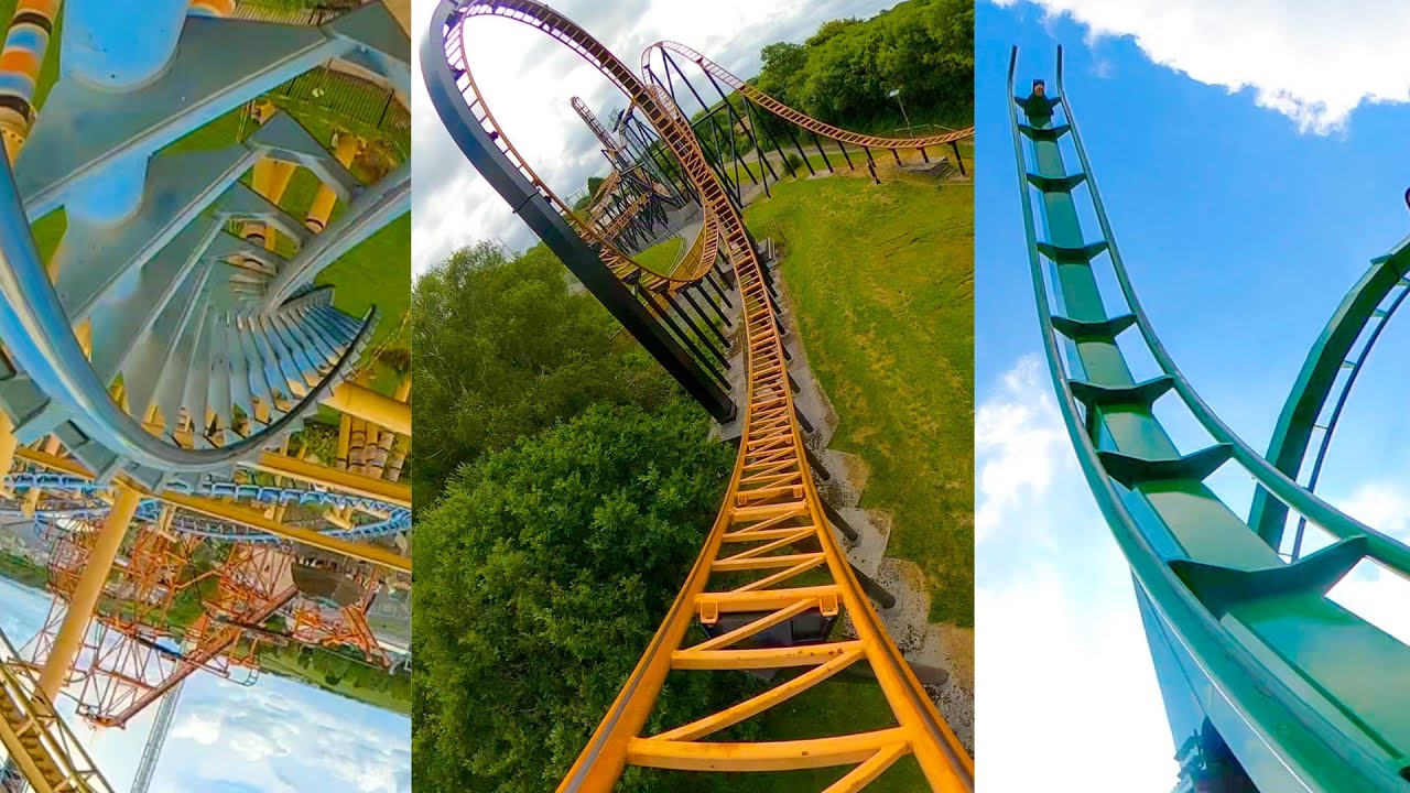 16 Awesome Roller Coasters In The UK! All NEW Footage! Onride POV!