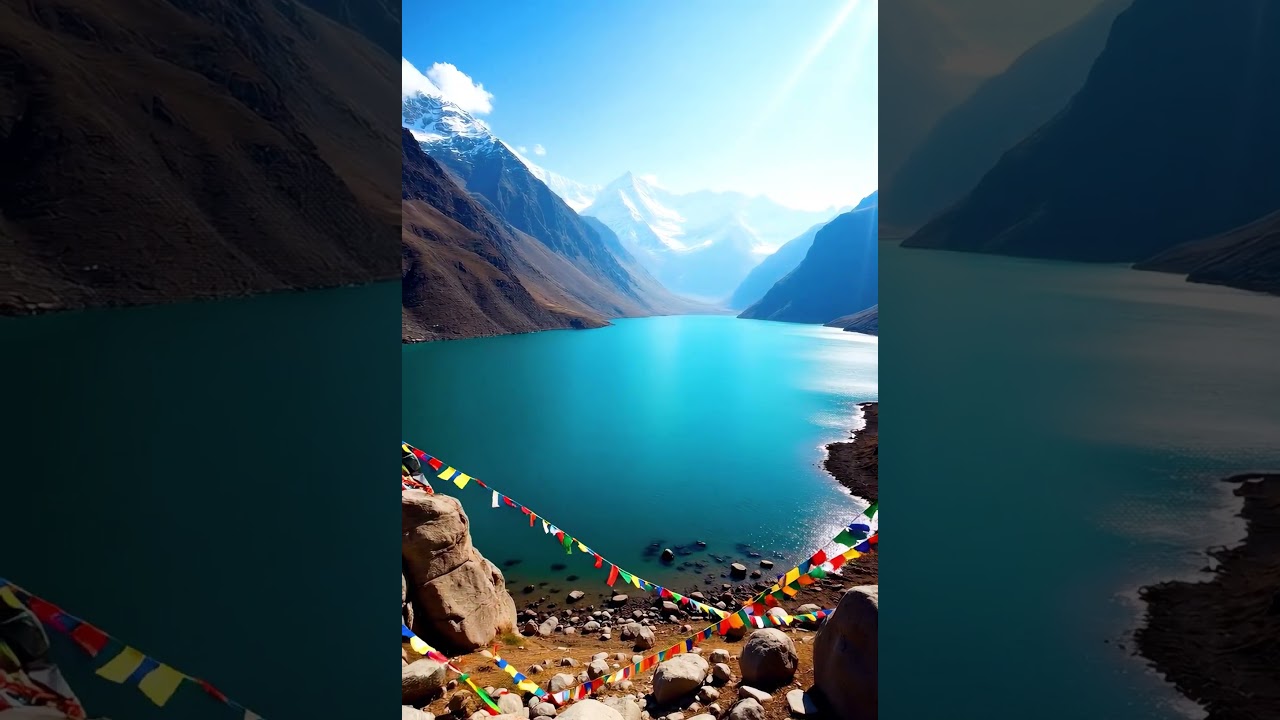 Cinematic Drone Shot of Changu Lake (Tsomgo Lake)