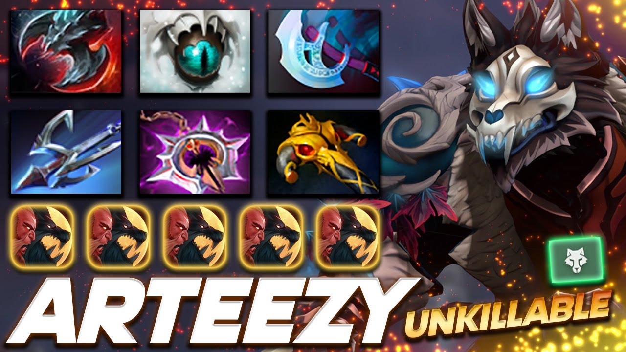 Arteezy Lycan Unkillable Werewolf - Dota 2 Pro Gameplay [Watch & Learn]