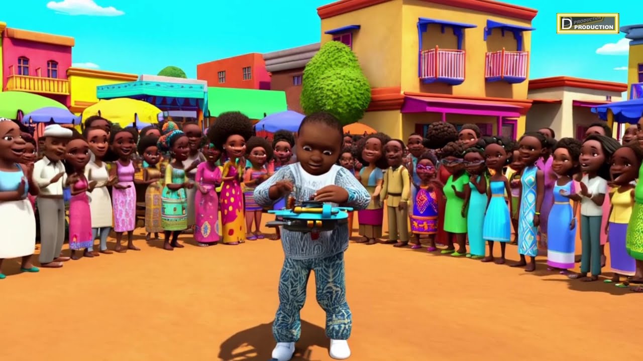 enfant d'Afrique porteur de lumière | B'ANGEL FRANÇAIS | Comptines avec bebe kameni