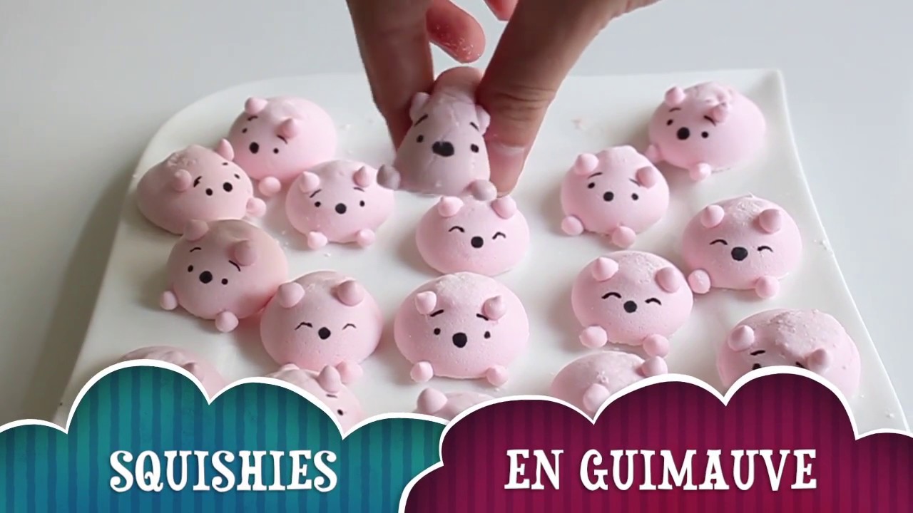 🍥 RECETTE GUIMAUVE MAISON FACILE 🍥 Comment faire des Marshmallows en forme de petits Oursons Kawaii