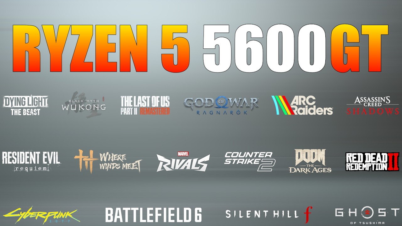 Ryzen 5 5600GT: способна ли Vega 7 тянуть игры в 2026 году? (протестировано в 25 играх)