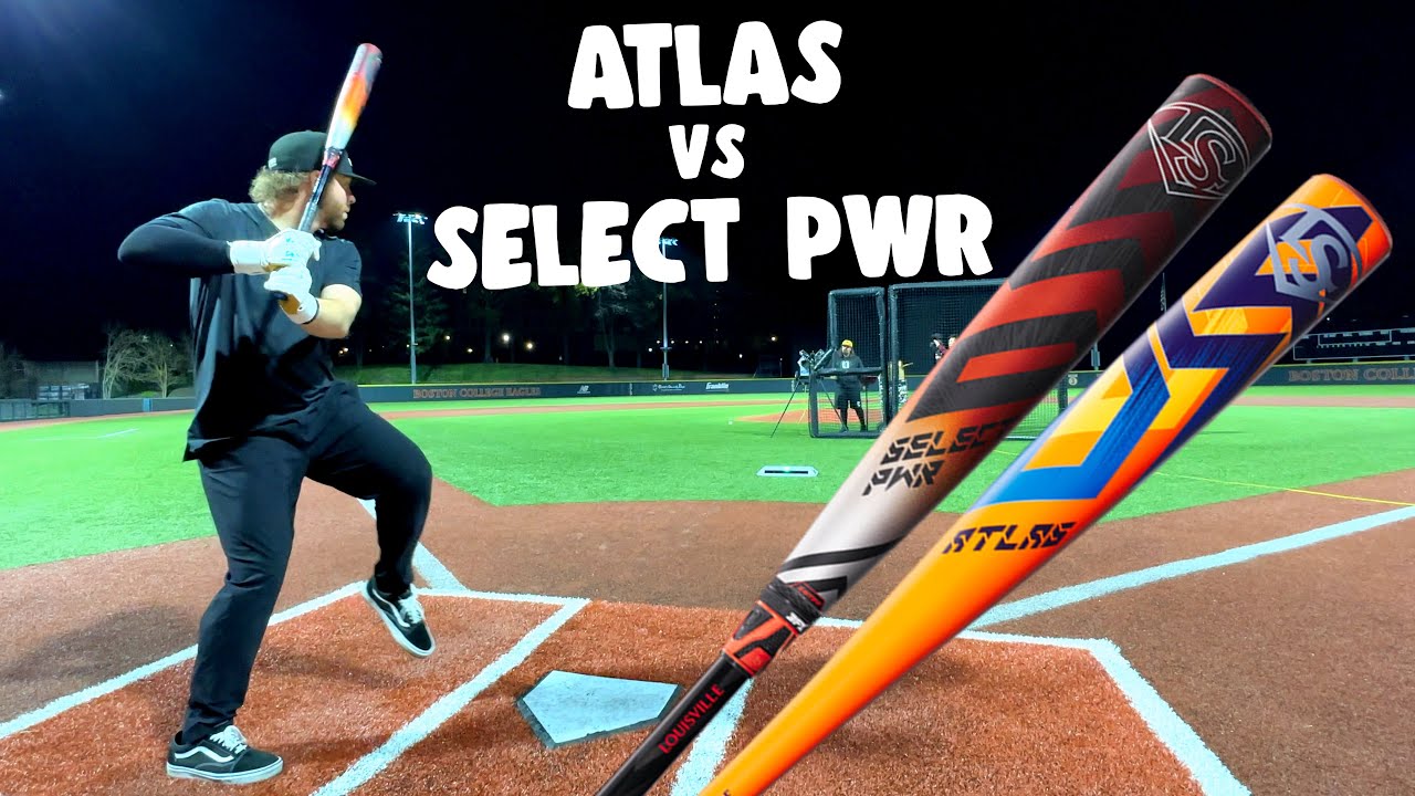 ATLAS против SELECT PWR | Louisville Slugger BBCOR Showdown (сломанная бита)