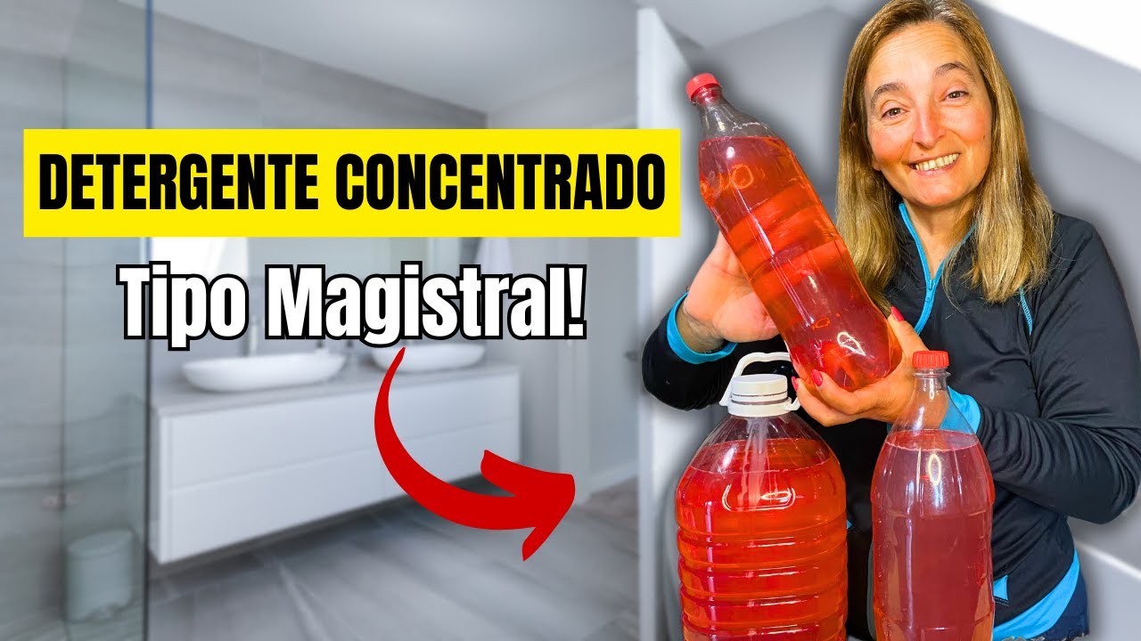 DETERGENTE CONCENTRADO CASERO 🧽✨ Tipo Magistral | BARATO y Rinde Muchísimo