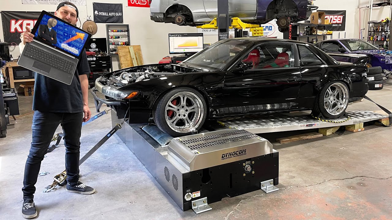 1JZ-GTE S13 FINALLY hits the DYNO! (TO THE MOON)