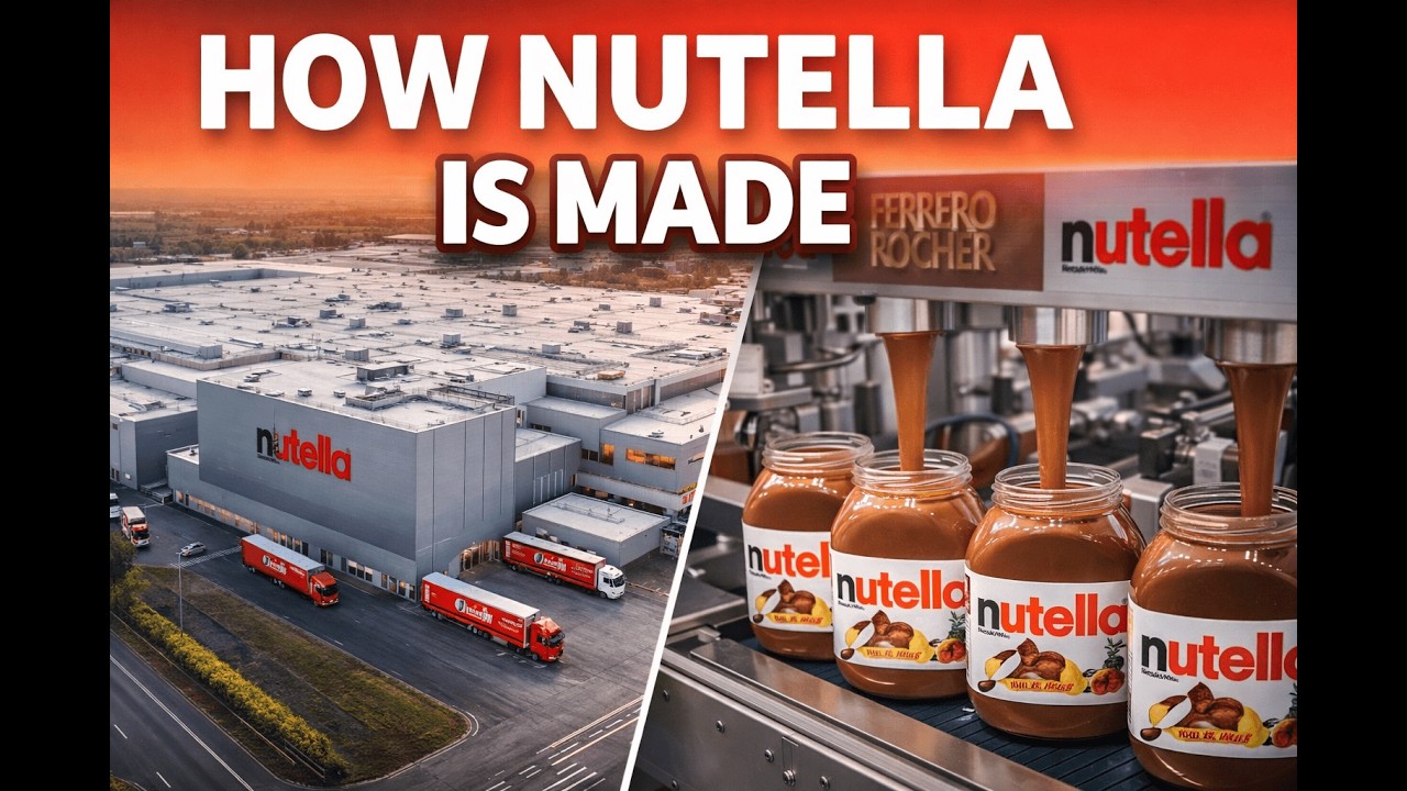 How Nutella Is Really Made — and nobody shows it like this. 🏭