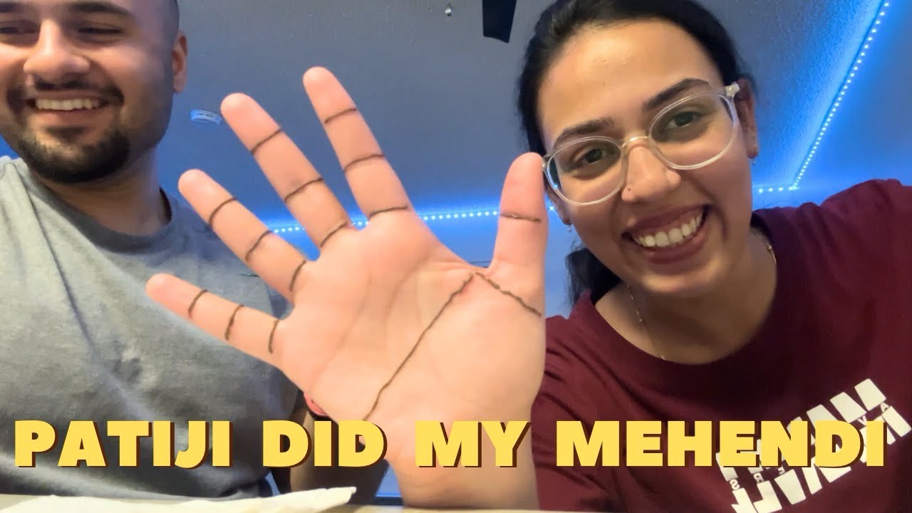 First Time My Husband Did My Mehendi! 🤚|| Hariyali Teej Special ￼|| Uday and Anmol