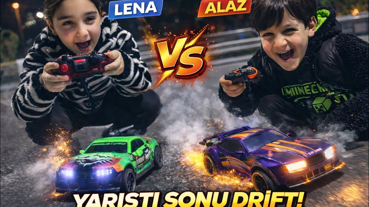 LENA & ALAZ  YARIŞTI… KEDİLER “DUR” DEDİ, SONU DRİFT! 🏎️🏁😺💨