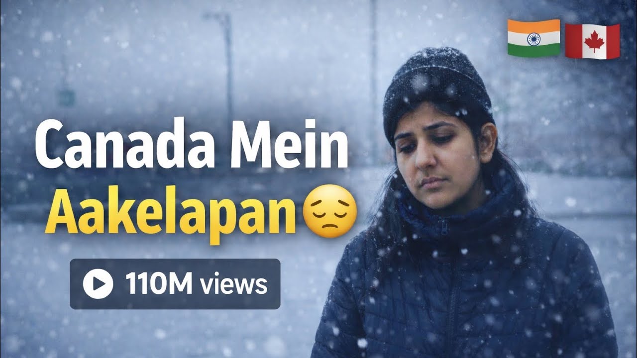 Canada Mein Aakelapan 😔 | Snow Season Ki Sachai 🇨🇦🇮🇳 #mydesiideas 