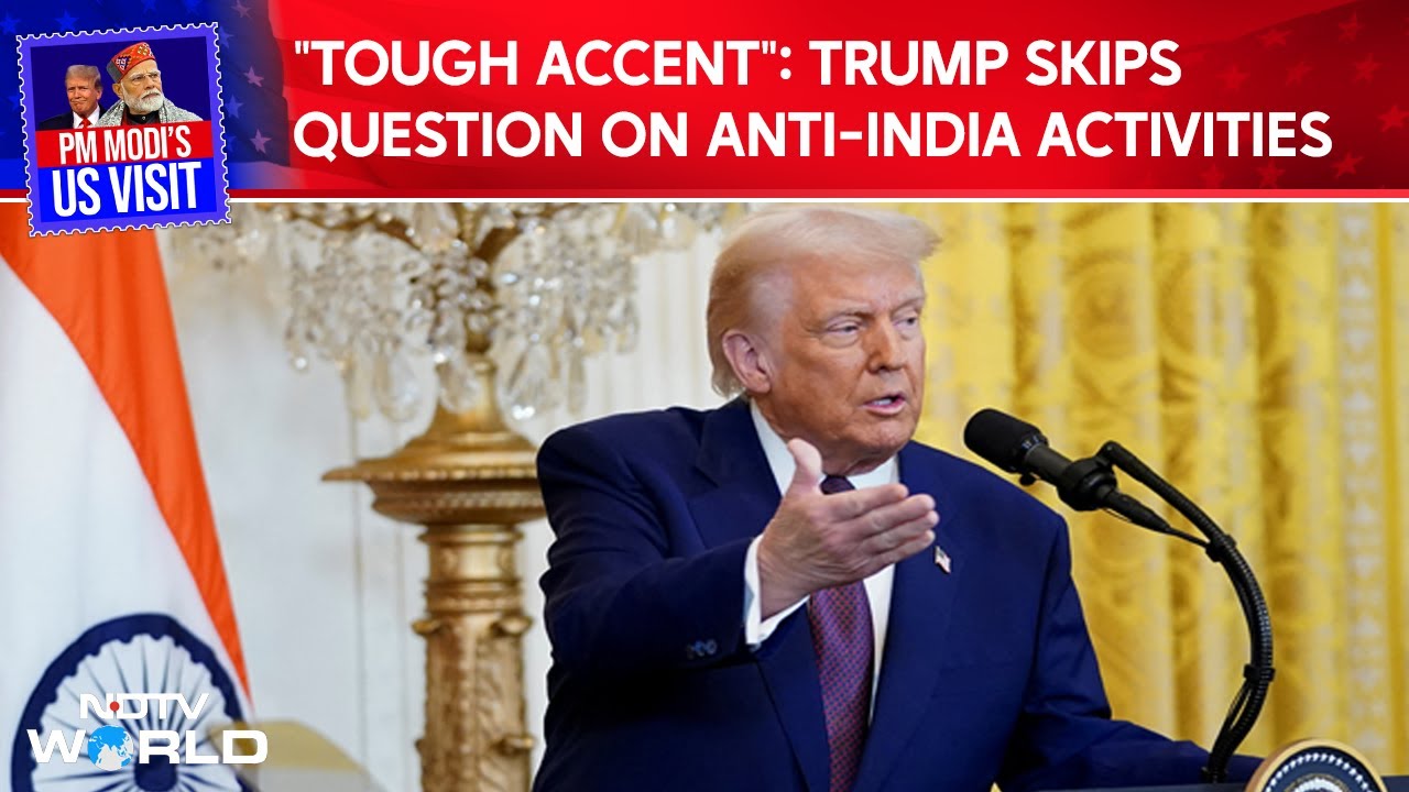 US News | Trump Skips Journo's Question On Anti-India Activities, Can't Understand Tough Accent