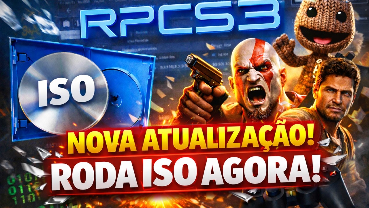 ACABOU A COMPLICAÇÃO! RPCS3 RODA ISO AGORA!
