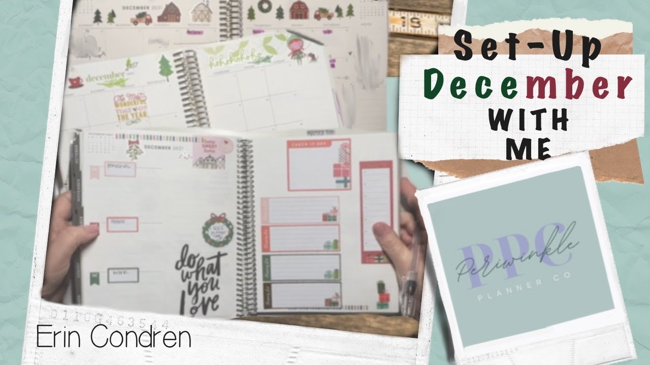 December SET-UP 2021 | Erin Condren Focus Planner and A5 Coiled Daily Planner