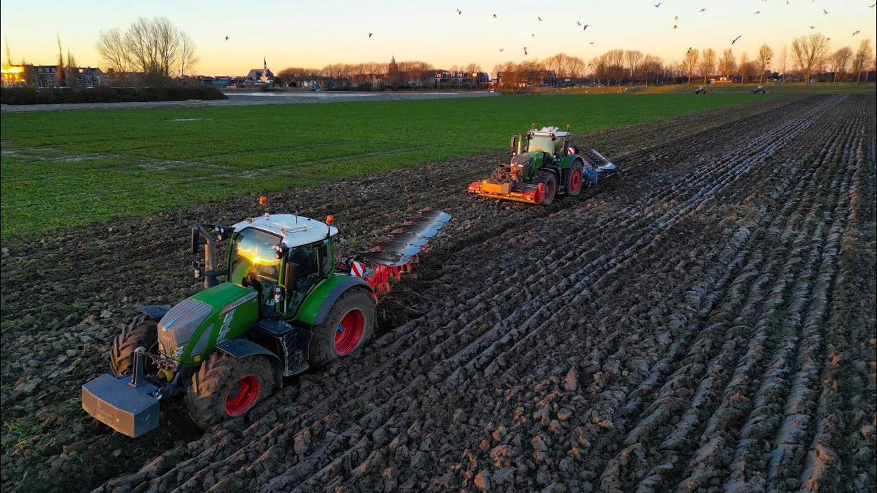 Ploughing on a frozen field❄️❄️ | 4 Fendt Vario | Fendt 942 |*New Lemken Juwel 10 | 3x Fendt 724