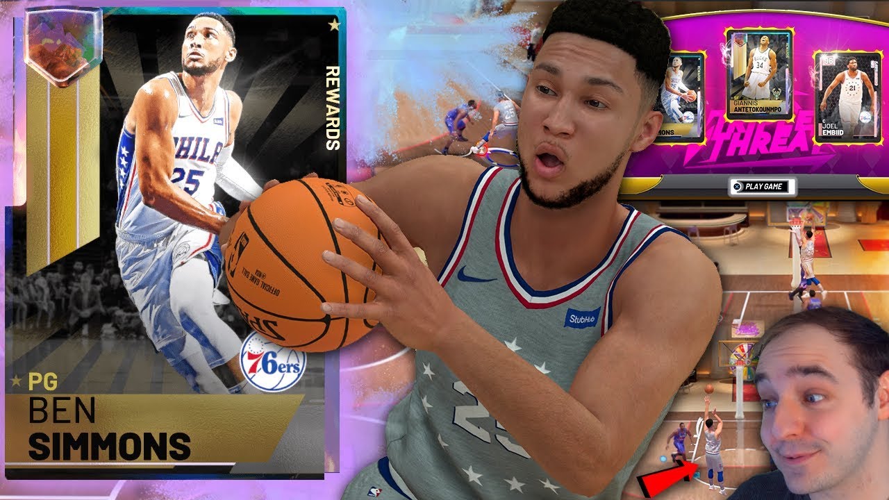 NBA 2K19 My Team GALAXY OPAL BEN SIMMONS! THIS CARD IS FANTASY CHEESE!!!
