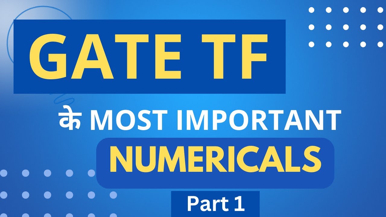 Textile Engineering GATE TF | Important Numericals Part 1 | Gate Textile & Fibre Engineering #gatetf